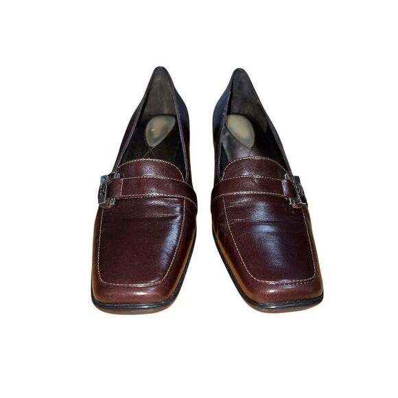 Liz Claiborne Flex Essex Square Toe Loafer Mink Vegan Brown Womens Size 10 NEW - Picture 3 of 12